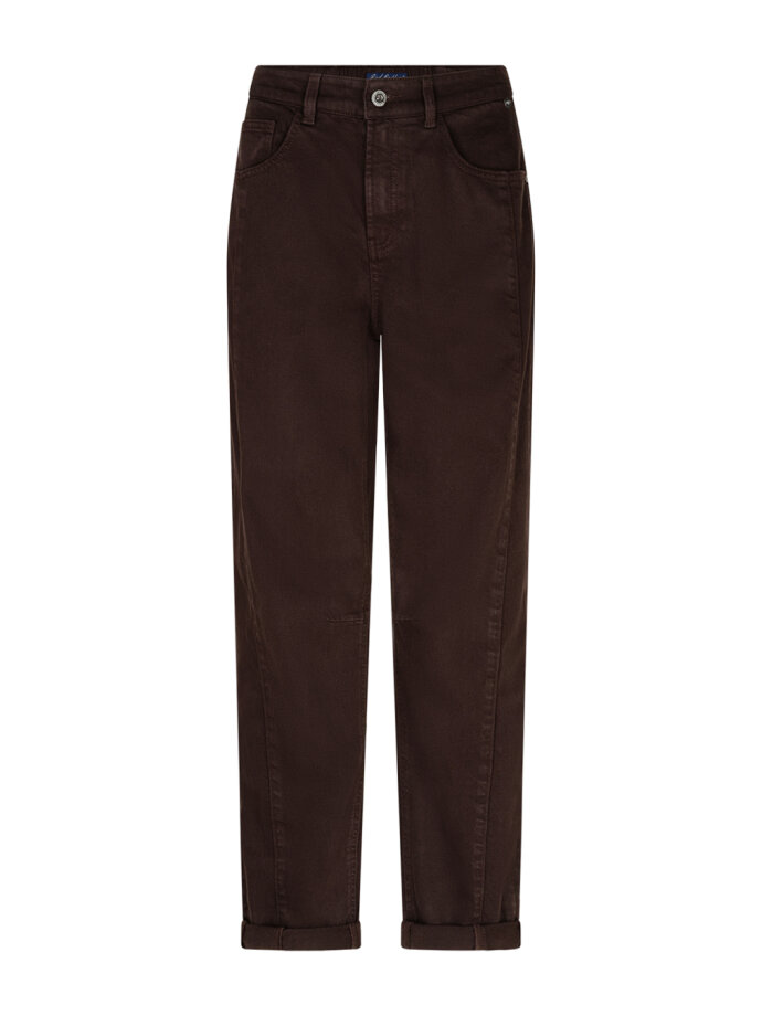 RED BUTTON - Caitlina Side patch tencel twi