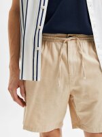 SELECTED - Comfort-Newton Linen Shorts