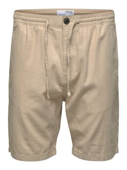 SELECTED - Comfort-Newton Linen Shorts