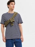 SELECTED - SLHBRIAC STRIPE SS O-NECK TEE