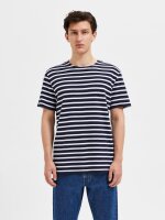 SELECTED - SLHBRIAC STRIPE SS O-NECK TEE