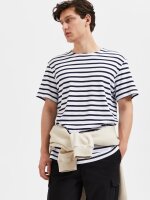 SELECTED - SLHBRIAC STRIPE SS O-NECK TEE