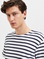 SELECTED - SLHBRIAC STRIPE SS O-NECK TEE