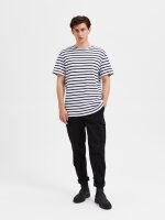 SELECTED - SLHBRIAC STRIPE SS O-NECK TEE