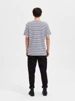 SELECTED - SLHBRIAC STRIPE SS O-NECK TEE