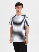 SELECTED - SLHBRIAC STRIPE SS O-NECK TEE