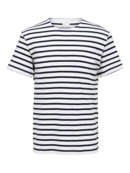 SELECTED - SLHBRIAC STRIPE SS O-NECK TEE