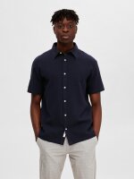 SELECTED - SLHREG-DRAKE SHIRT SS WAFFLE W