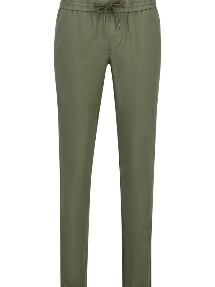 FYNCH-HATTON - Linen Cotton Drawstring Chino