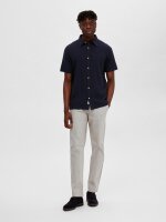 SELECTED - SLHREG-DRAKE SHIRT SS WAFFLE W