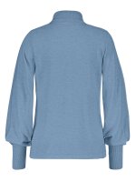 RED BUTTON - Sweet roll neck puff sleeve
