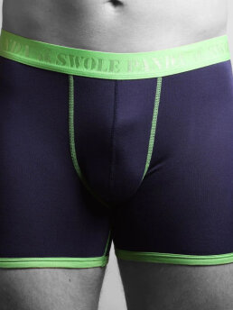 Swole Panda - Navy Bamboo Boxers Green