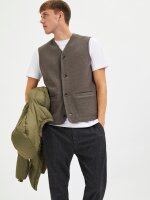 SELECTED - SLHJIN BOILED WOOL VEST EX