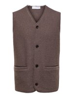 SELECTED - SLHJIN BOILED WOOL VEST EX