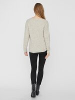 VERO MODA - VMCREWLEFILE LS V-NECK BLOUSE