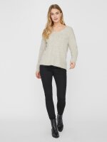 VERO MODA - VMCREWLEFILE LS V-NECK BLOUSE