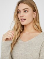 VERO MODA - VMCREWLEFILE LS V-NECK BLOUSE