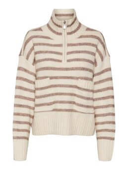 VERO MODA - VMCARRY LS HIGHNECK ZIP PULLOV